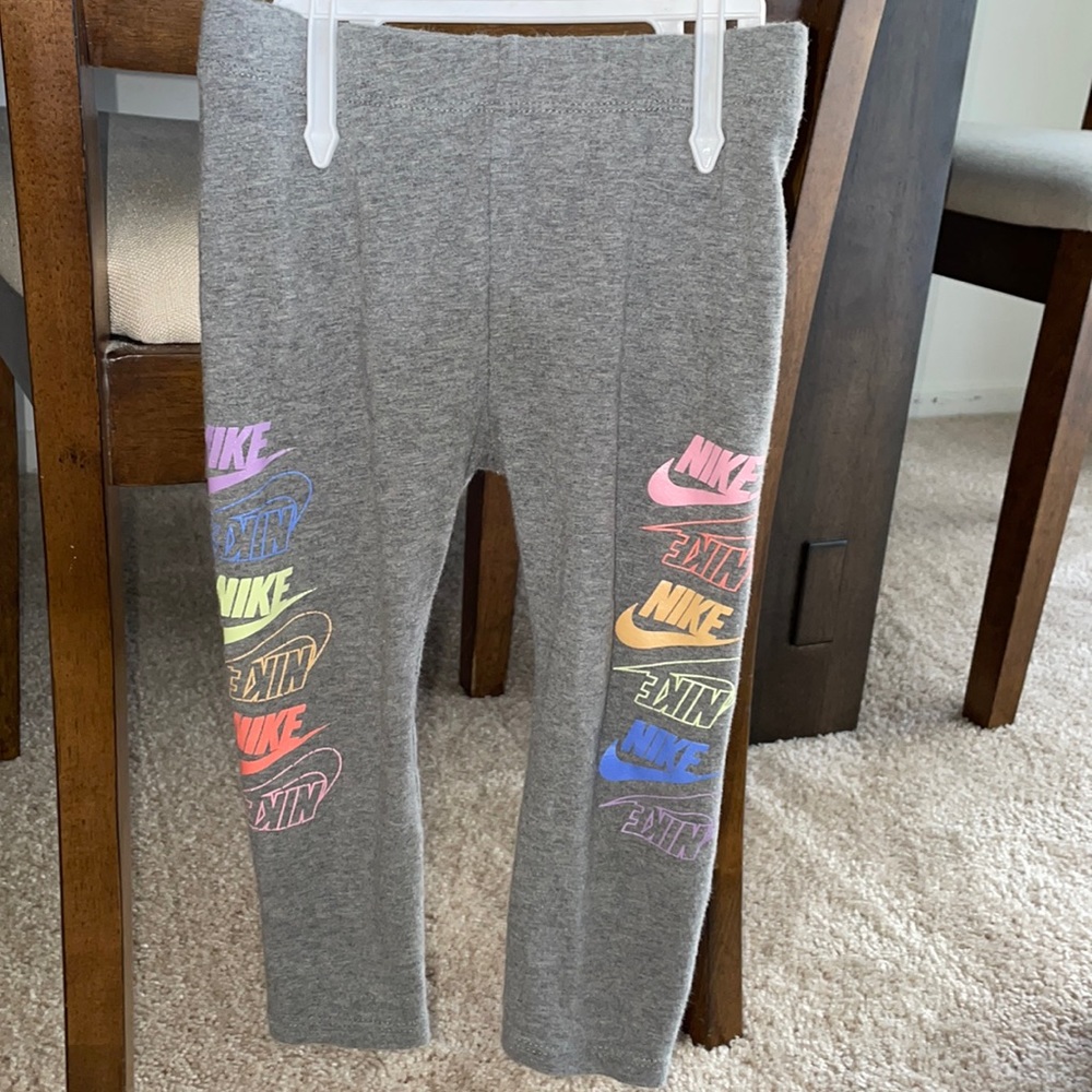 Nike Girls Leggings Gray Size 24Months